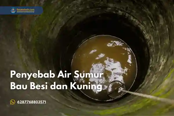 air sumur bau besi dan kuning
