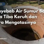 air sumur bor tiba tiba keruh
